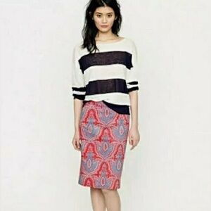 Paisley Pencil Skirt